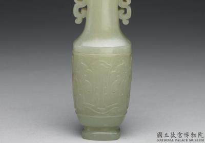 图片[2]-Jade vase with animal-shaped handles, Qing dynasty (1644-1911)-China Archive